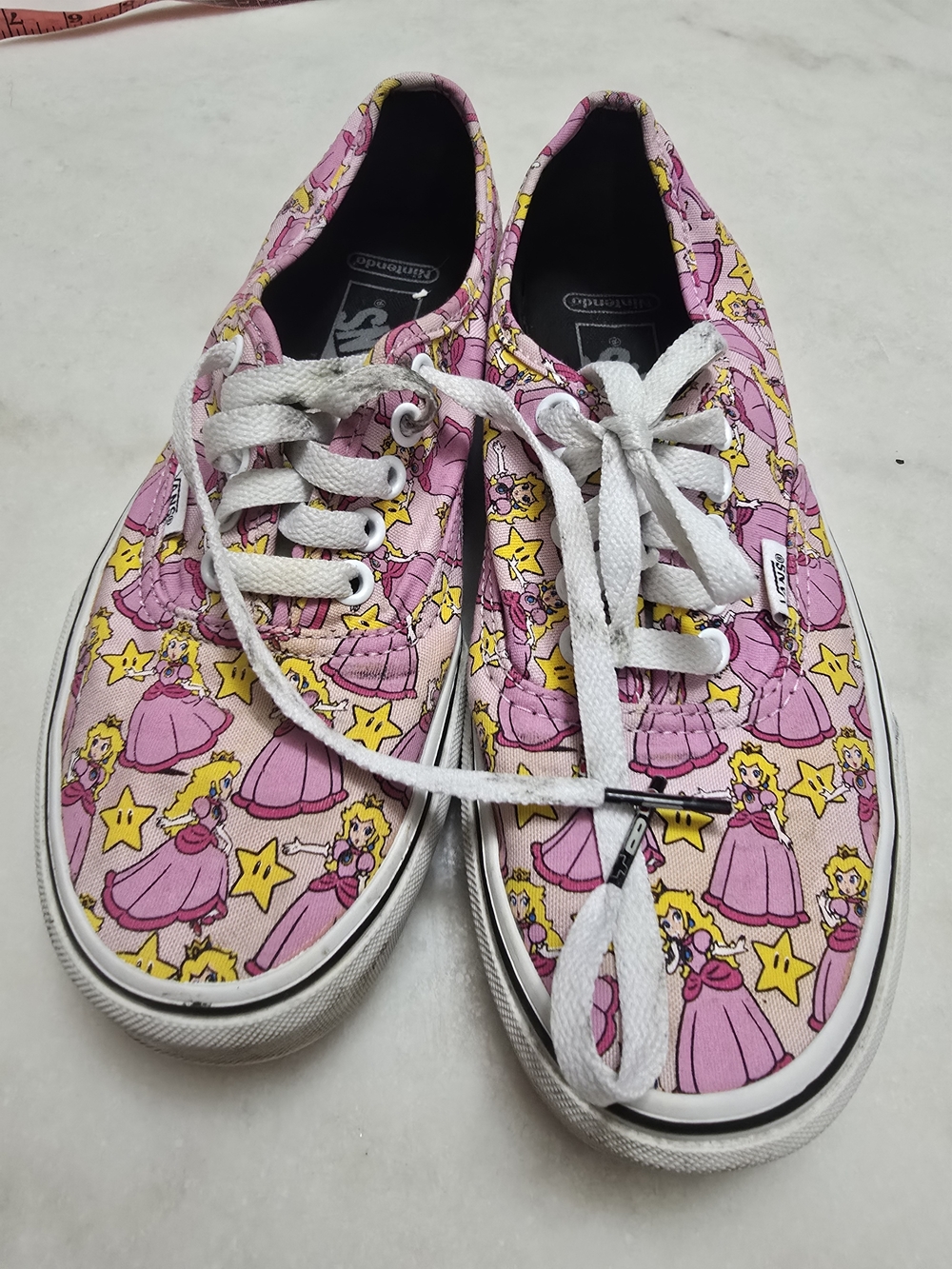 Vans Pink Princess Print Canvas Sneakers